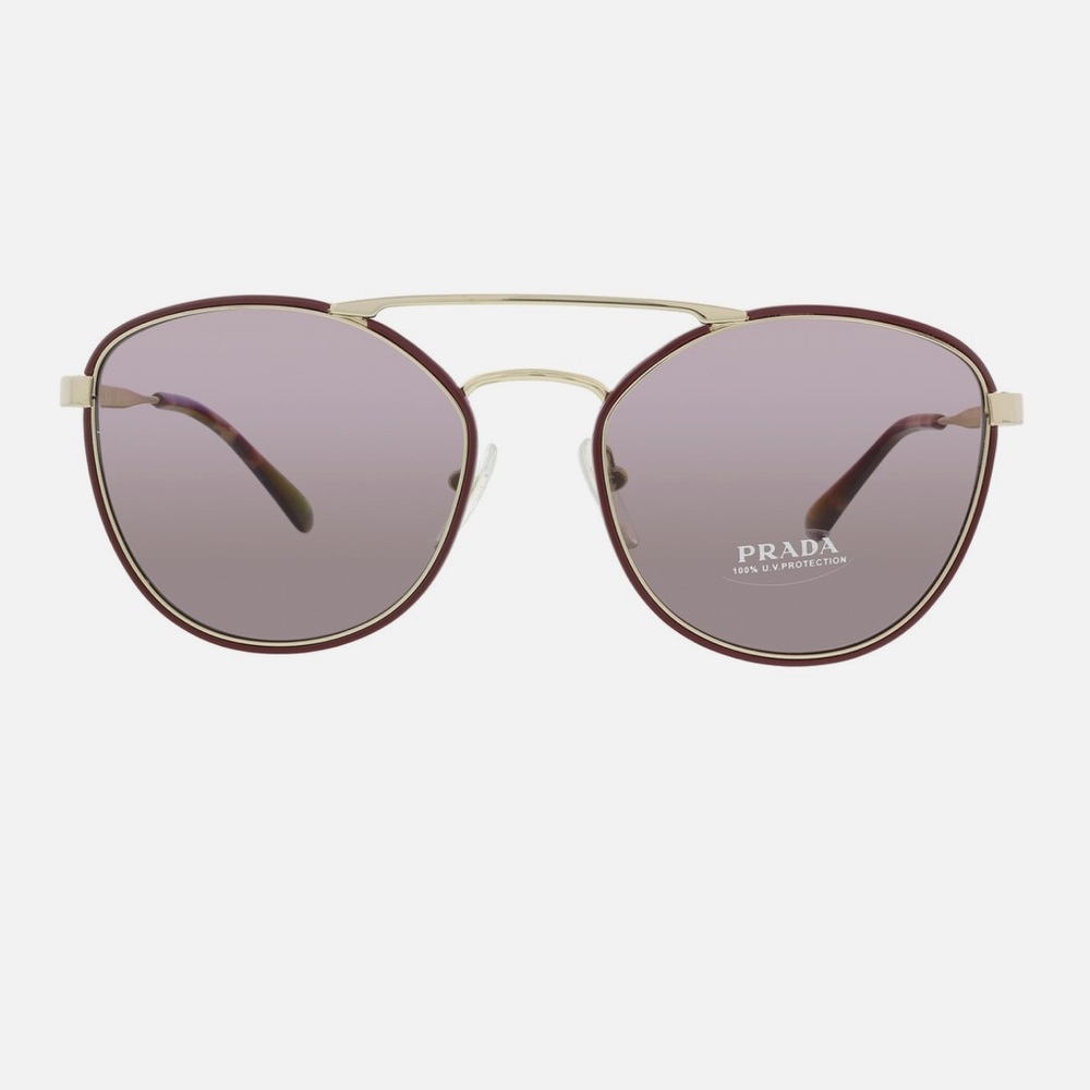 Prada Bordeaux Round Sunglasses